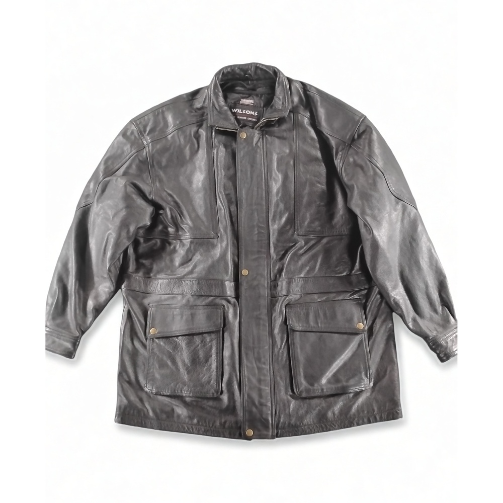 Wilsons Leather Field Jacket Mens Large Thinsulate Quilted Utility Gorpcore